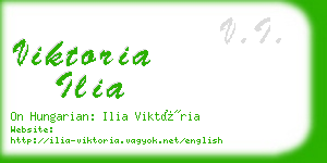 viktoria ilia business card